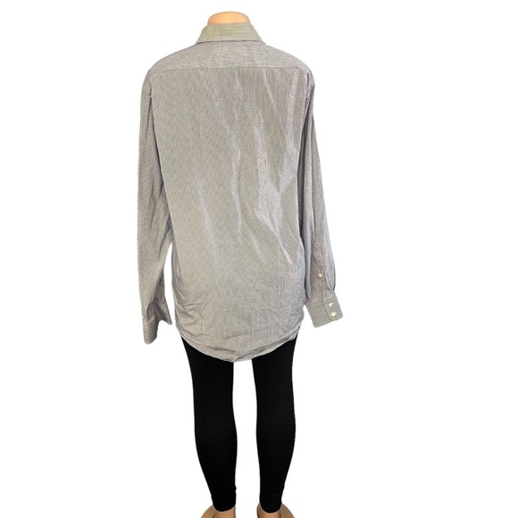 3/$30 🍂 Burberry’s of London Blue Striped Button Down Shirt - Picture 7 of 8